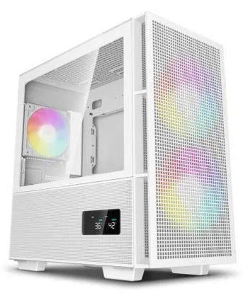 DEEPCOOL CH360 Digital Micro Tower Case White (2x 140mm ARGB Fans Included + 1x 120mm ARGB Fans Included) - Anigma